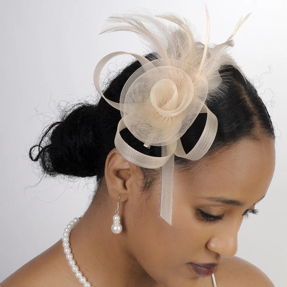 1 Pc Fascinators Hats for Women Tea Party Fascinator Hats Vintage 50s Headwear Wedding Church Derby Hat Hats Tiny Hats