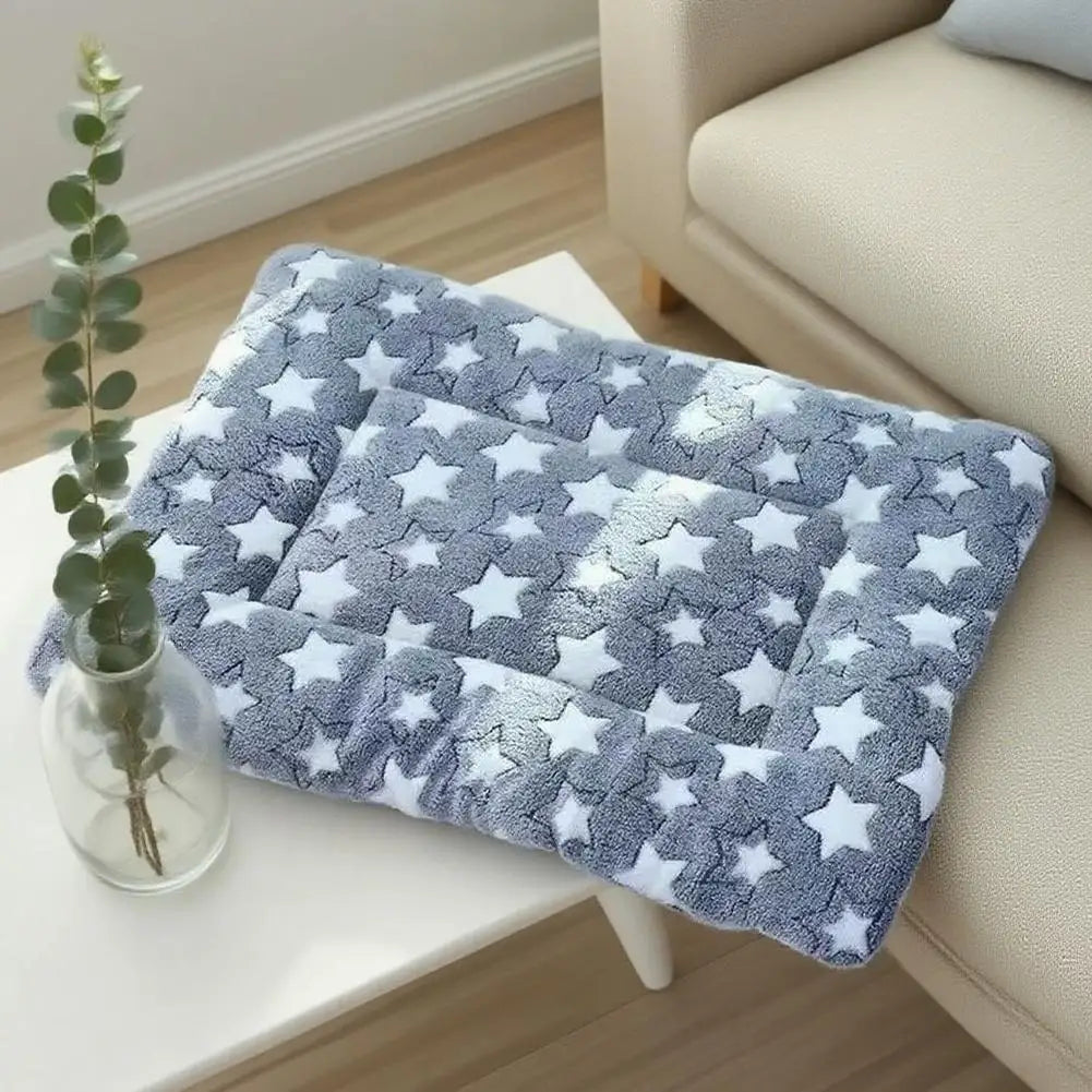 Soft Pet Mat Warm Flannel Cat Sleeping Cushion Thickened Comfortable Sofa Mat For Small Puppy Kitten Indoor Blanket Four Season