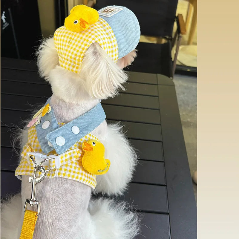 Pet Puppy Harness Leash Set for Small Mid Dogs Cat Walking Lead Chihuahua Bunny Vest Harness Poodle Collar Leash Dog Accessories