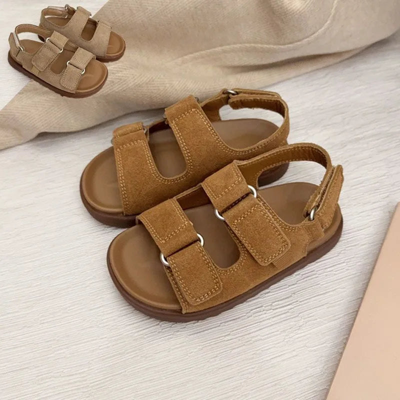 Kids Summer New Sandals Slippers Boys Girls Beach Soft Sole Toddler Non Slip Durable Cute Sandals Non Slip Breathable Children