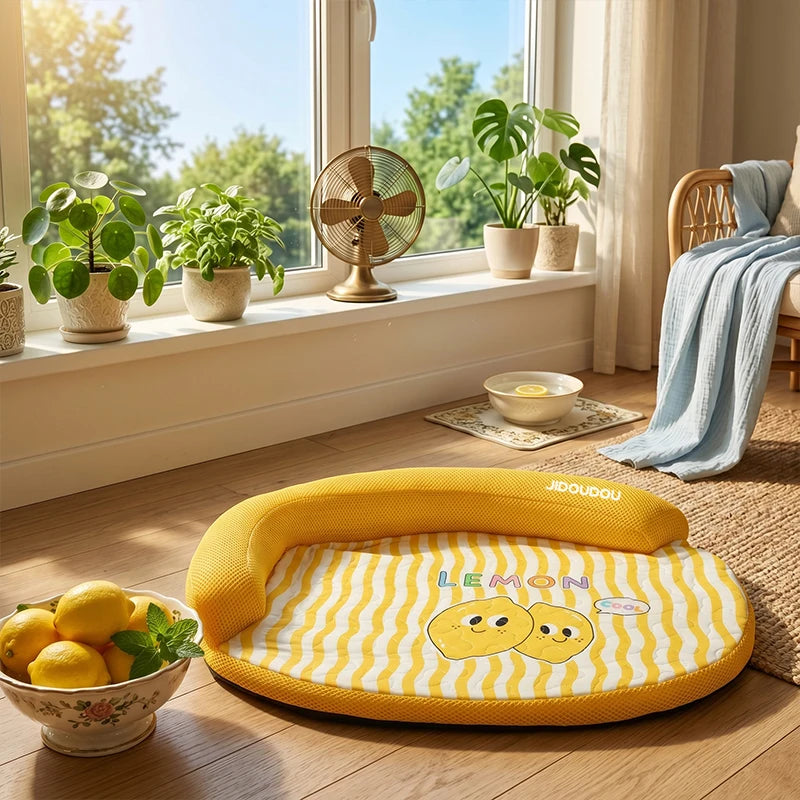 1 Piece Spring and Summer Pet Sofa Bed, Removable and Washable Dog Bed, Cool and Breathable Cat Bed and Dog Bed Suitable for Small and Medium-Sized Pets