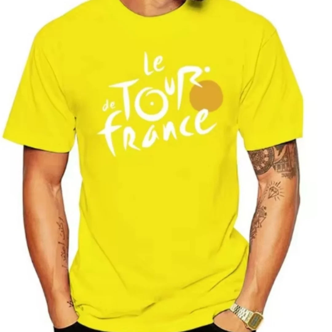 Men Short Sleeve Tshirt 3D Printing Tour De France Cycling Unisex Tee Summer Street Quick Dry Breathable Loose O-neck Sports Top