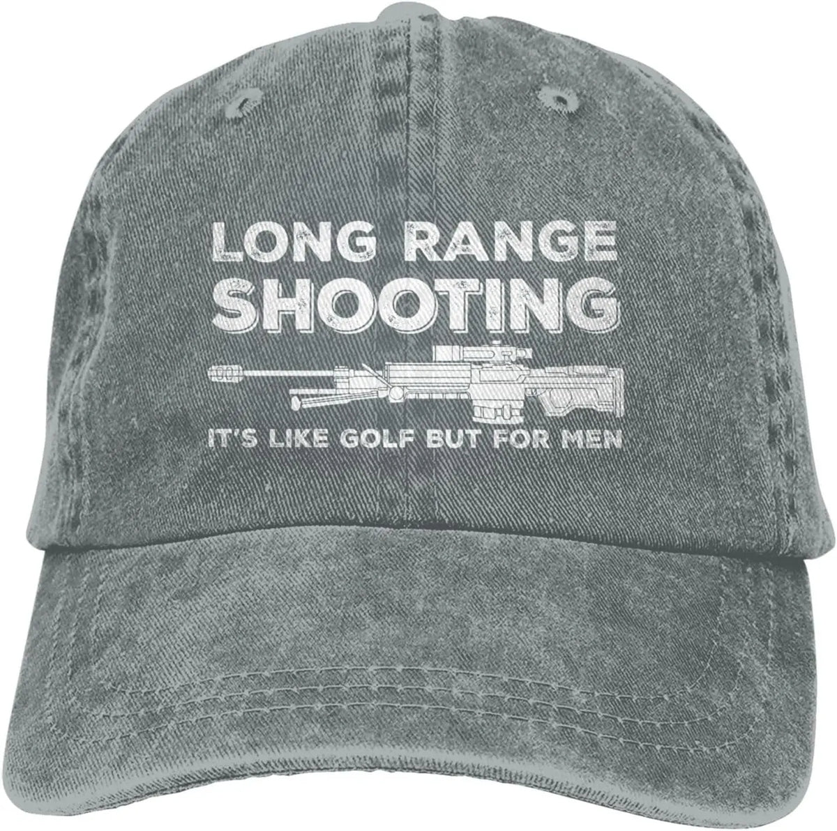 Funny Hat Long Ranges Shooting It's Like Golf But for Men Hat Men Dad Hats Cool Caps