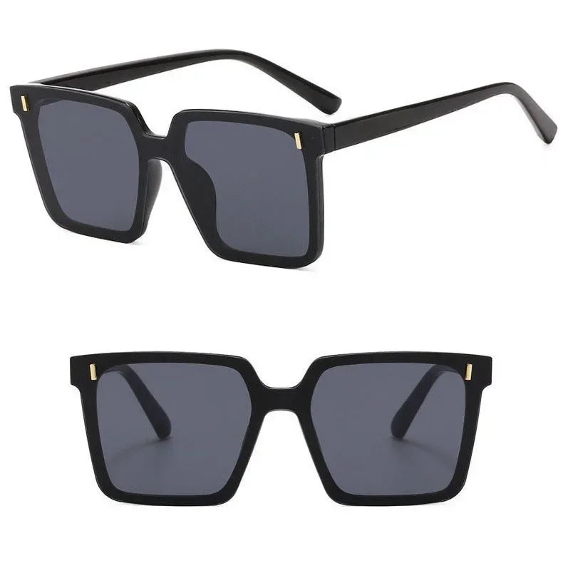 New Big Frame Sunglasses for Women Fashion Square Too Glasses Ladies Glasses Outdoor Sunshade Mirror for Men