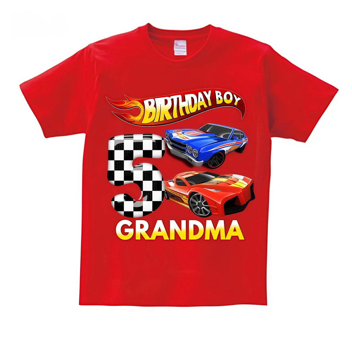 Kids Racing Birthday T Shirt 5 Year Old 2nd T Shirt Kids Shirts for Children Party BOYS Summer Custom Name Toddler Baby T Shirts