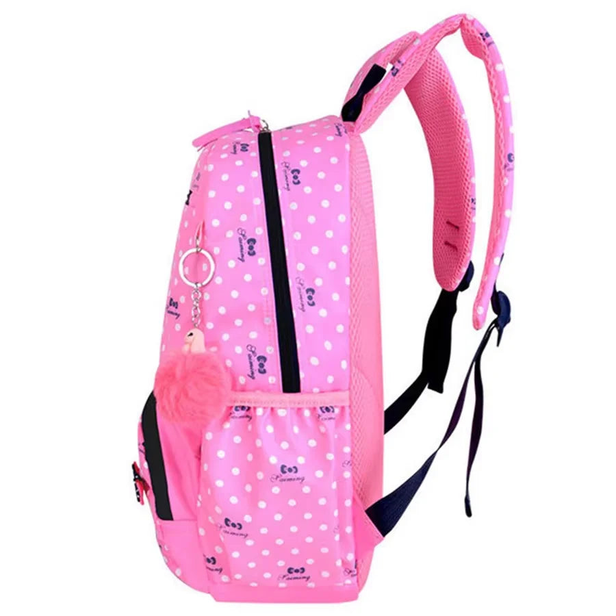 Bunnyfly 3pcs/Set Kids School Bag Backpack Set Fashion Lovely Children's Backpack for Girls Student Mochila Sac
