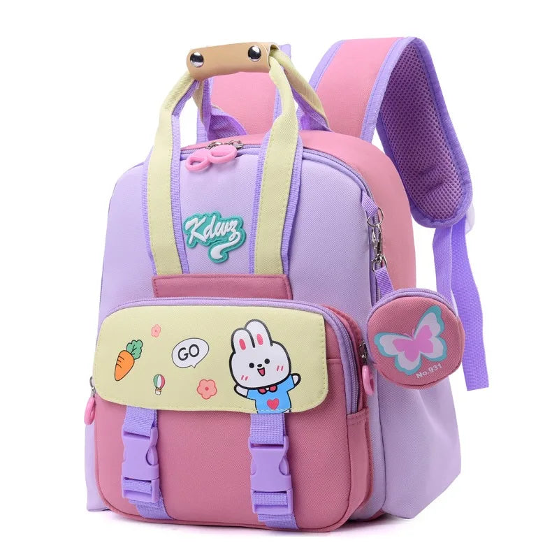 2025 New Kids Backpack Children School Book Bags for Boys Cute Astronaut Rabbit Girls Fashion Kindergarten Backpack Lightweight