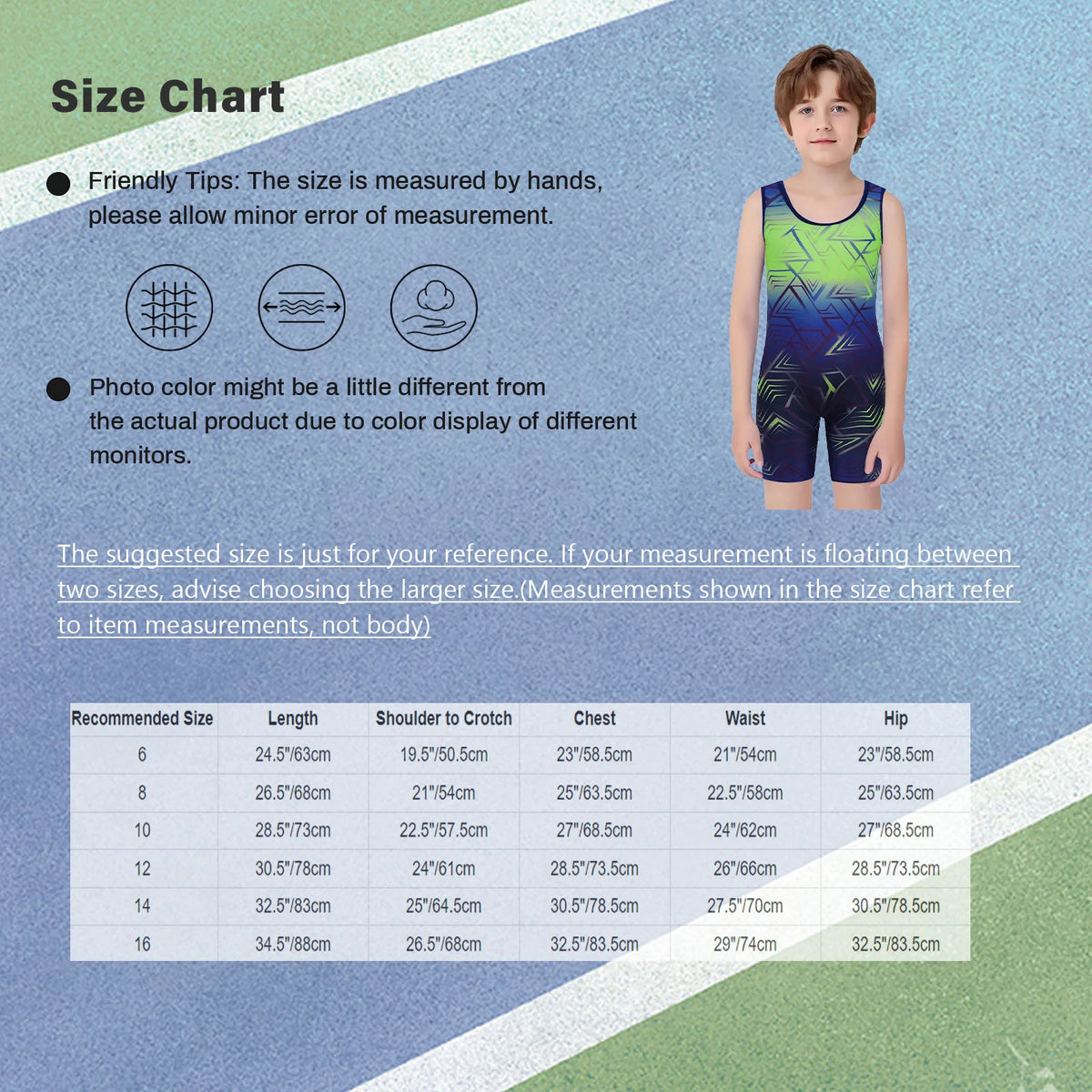 Children Boys Swim Bodysuit Kids Sports Jumpsuit Breathable Quick-drying Wrestling Singlet U Neck Sleeveless Bodysuit Costume