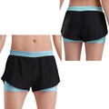 Kids Yoga Sports Shorts for Children Girls Workout Clothing Double-Layer Contrasting Shorts Running Cycling Bottoms Costumes