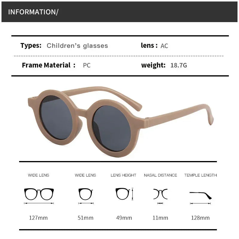 Fashion Cute Kids Sunglasses Parent Child Frosted Eyeglasses New 1-8Year Old Baby Decorative Sun Glasses Trendy Eyewear
