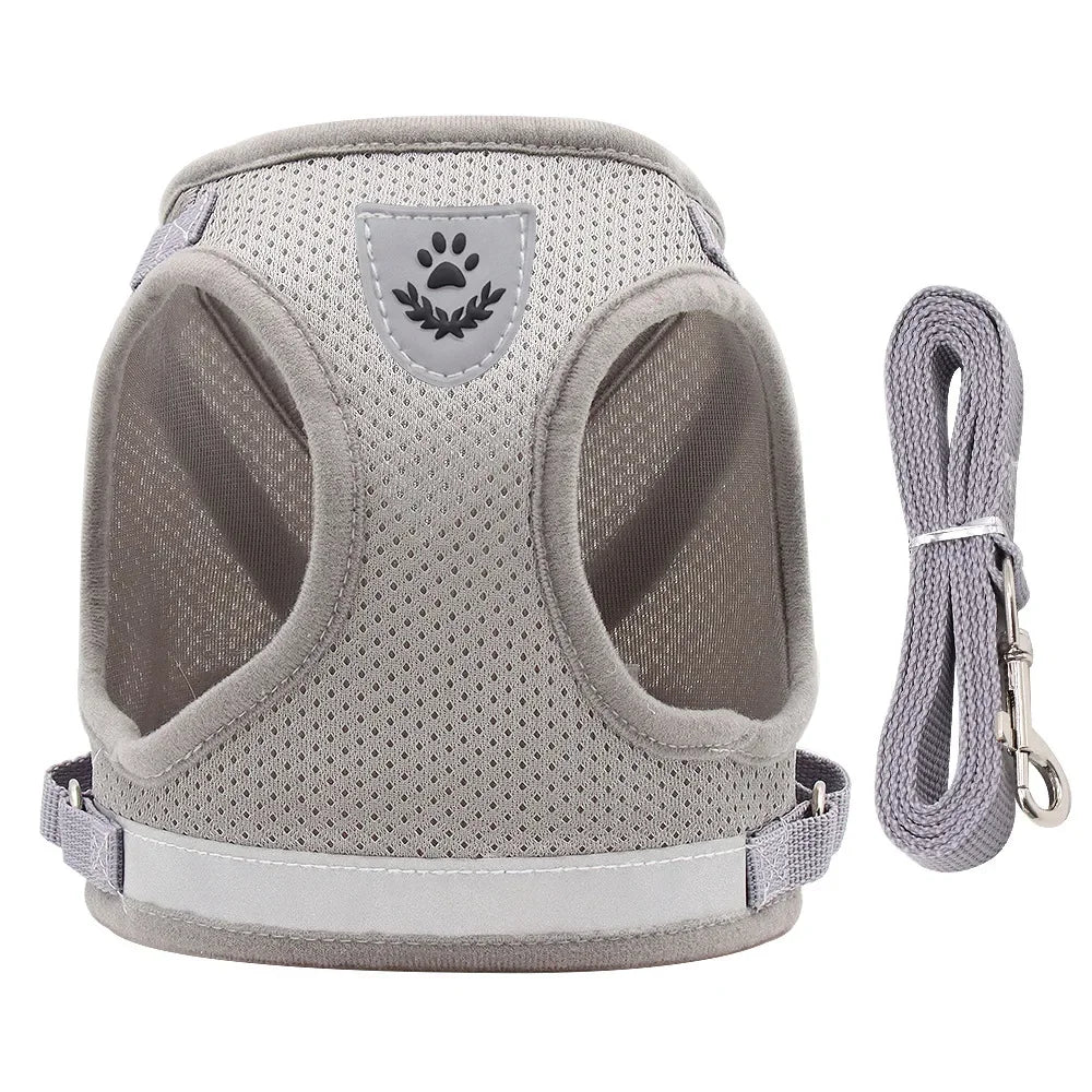 Adjustable Pet Dog Cat Harness and Leash Set Harness for Dogs Cats Vest Harness Puppy Dog Kitten Lead Cat Collar Pet Accessories