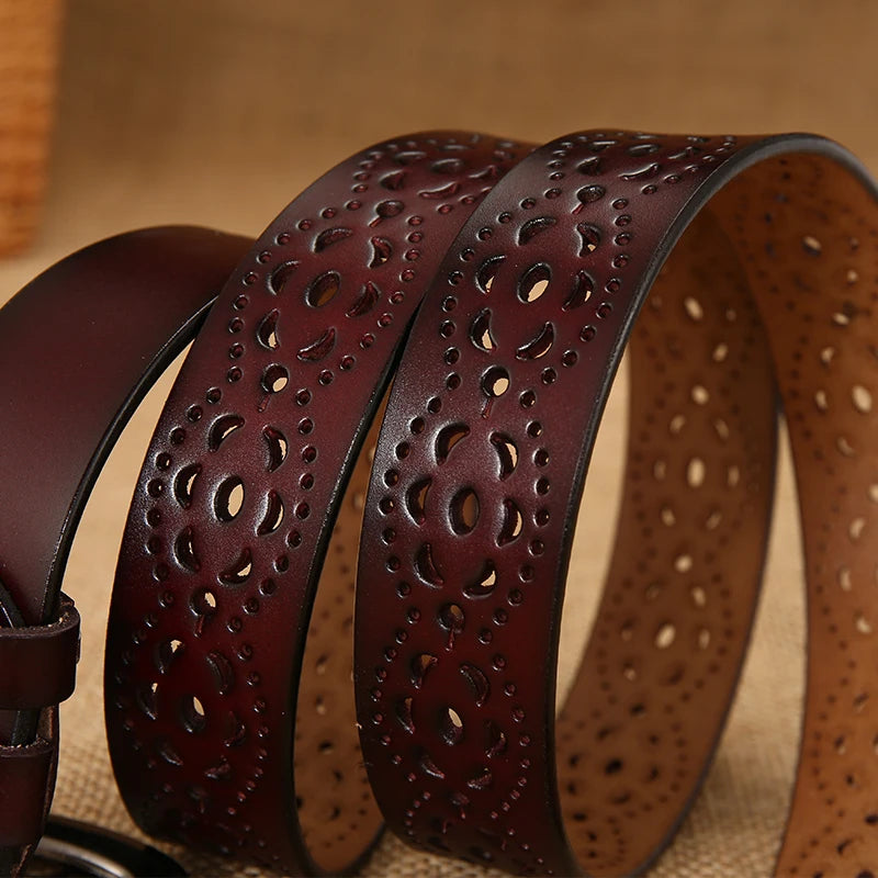 2026 new Women Belts Needle buckle belt 5 colors Cutout fashion belt Belts For Women Ceinture Femme belt female