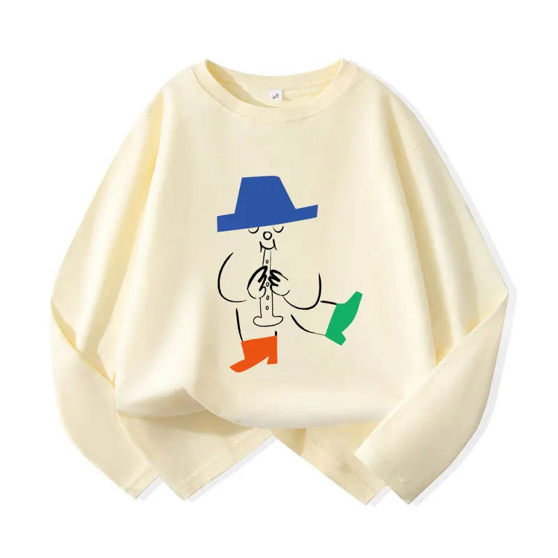 kids shirts 2025 new autumn full sleeve baby girls tops boys tees cotton children clothing cartoon kids t-shirts