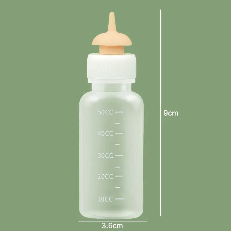 Pet Kitten Feeding Bottle Nipple Feeder Can Squeeze Liquid Milk Nursing Bottle For Newborn Dogs Puppies Rabbits Hamster Cat