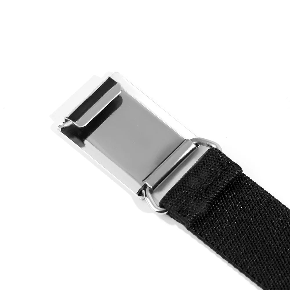 Kids Stretch Waist Belt With Buckle Elastic Belts Girl Adjustable Elastic Canvas Waistband 75*2.5cm
