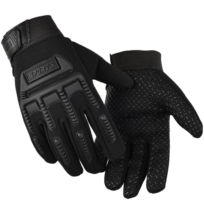 Children Gloves Cycling Boys Tactical Full Finger Gloves Camo Four Seasons Girls 2 to 7 Years Old Kids Anti-Slip Climbing Gloves