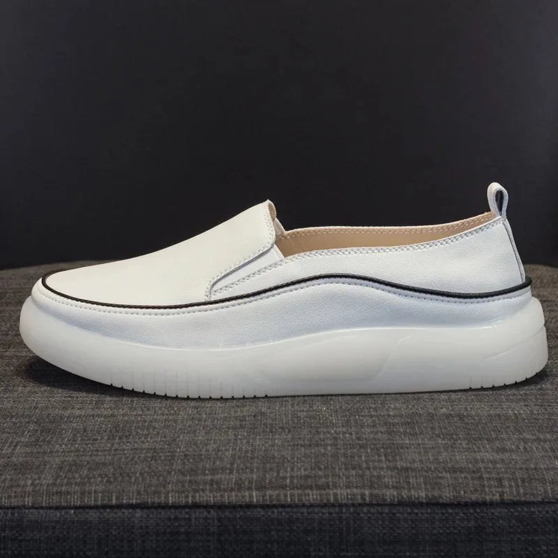 Women's Slip-On Loafers Cow Leather Flats Spring Summer Casual Comfortable Mom Shoes Mujer Zapatos Chaussure Femme