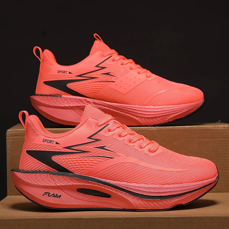 Marathon Running Shoes Men Casual Carbon Board Sports Breathable Lightweight Women's Comfortable Athletic Antiship Sneakers New