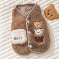 Pet Vest Fleece Puppy Warm Clothing For Autumn And Winter Cute Animal Small Dog Clothes Fleece Autumn Cat Clothes Jacket Clothes
