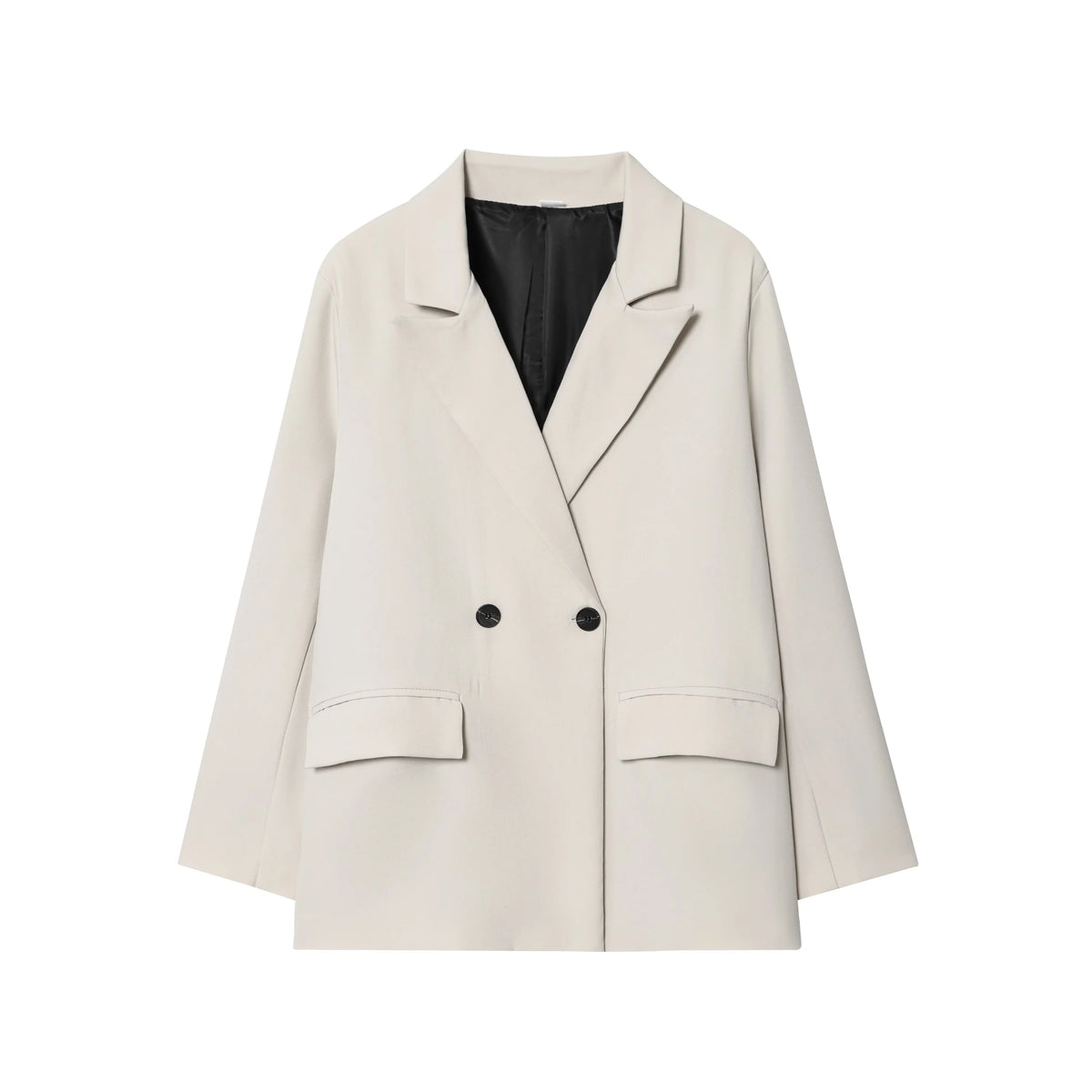 KONDALA Vintage Office Lady Chic Blazer Women V Neck Long Sleeve Pockets Loose Jacket Fashion 2026 Spring Summer Elegant Outwear