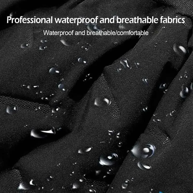 Men's Winter Sweatpants Plush Thick Fleece Lambswool Thermal Casual Waterproof Windproof Warm Cotton Trousers