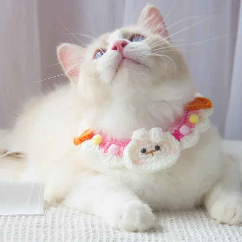 Dogs Cats Pet Accessories Collars Drool Bibs Cute Decorations Flowers Animal Styles Animal Items Cat Accessories