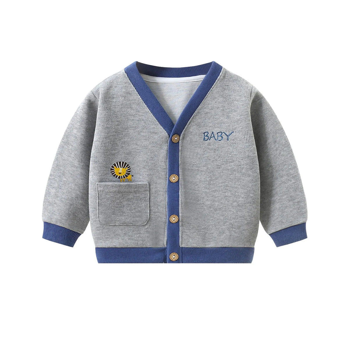 Autumn Winter Baby Knitted Cardigan Sweater Cartoon Animal Long Sleeved Tops Kids Clothes Children Jacket Toddler Warm Coat 0-1y