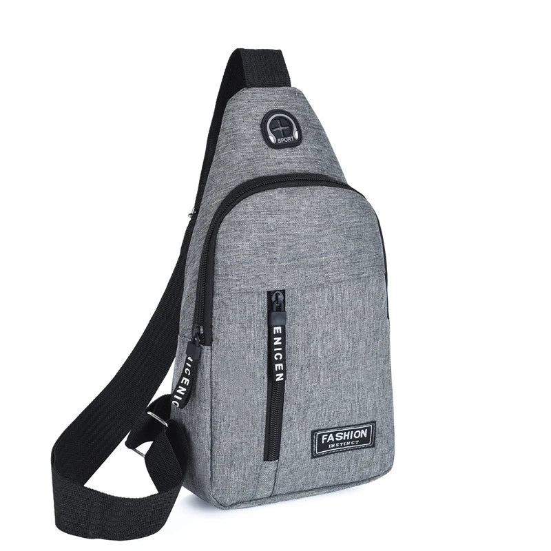 New Men Shoulder Bags Chest Bag Multifuncional Crossbody Bags Travel Sling Bag
