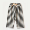 Kids Pants Toddler Striped Cotton Linen  Pants Loose Fit Casual Summer Trousers for Children