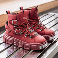 Boots for Man Fashion Rivet Leather Design Luxury Shoes Gothic Black Street Hip Hop Punk Rock Ankle Boots Men Motorcycle Shoes