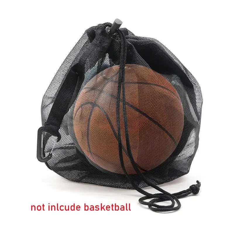 Sports Training Equipment Bag Basketball Net Design Large Capacity Drawstring