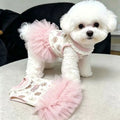 Cartoon Pet Products Dog Clothes Cute Bow Pet Dresses Summer Breathable Small Dog Clothing Teddy Sweet Skirt Pet Supplies