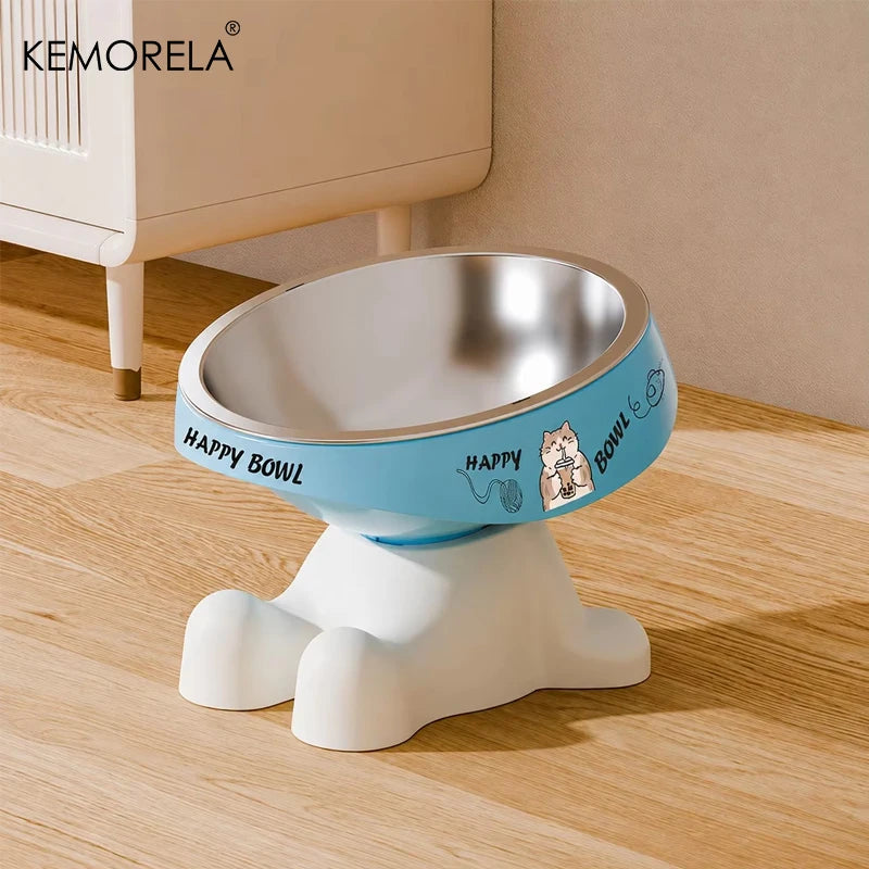 2026 Cute Elevated Pet Feeding Bowl,Elevated Neck Protection Anti-Slip Pet Bowl, Suitable for Medium And Small Dogs Cat Drinking