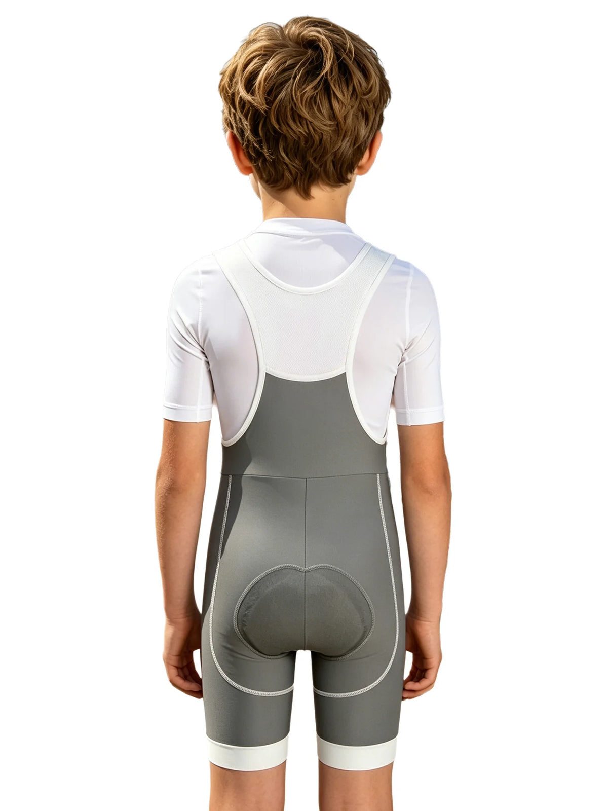 Kids Boys Girls Cycling Shorts Padded Cycling Jumpsuit Bodysuit Thigh Length Leotard for Sports Training Outdoor Wear Bike Ride