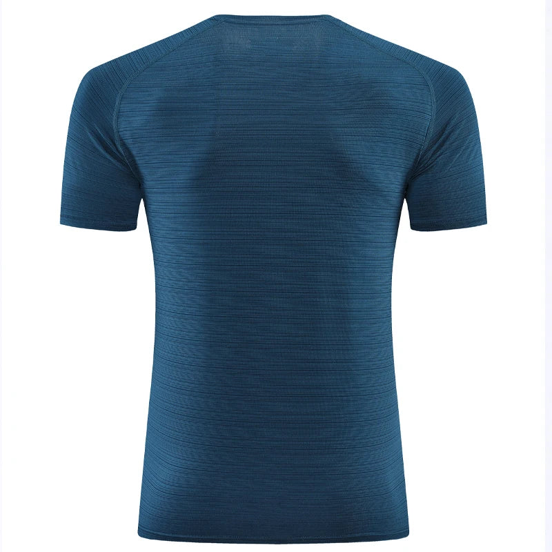 Men Sport T-shirts Quick Dry Breathable Workout Short Sleeve Prints Running Gym Sportswear Tee Jogging Shirts Fitness Tees