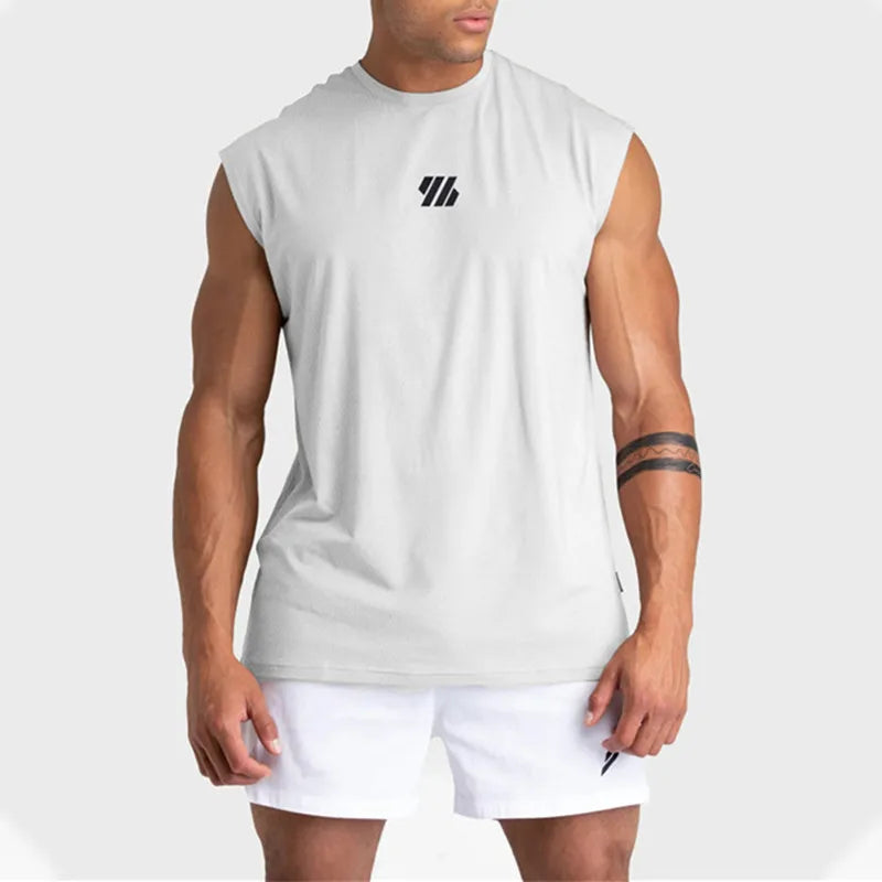 Summer new Gym Vest Men Bodybuilding Sleeveless Sports Tank Top quick-drying mesh Fitness Running Tank Top men Clothes