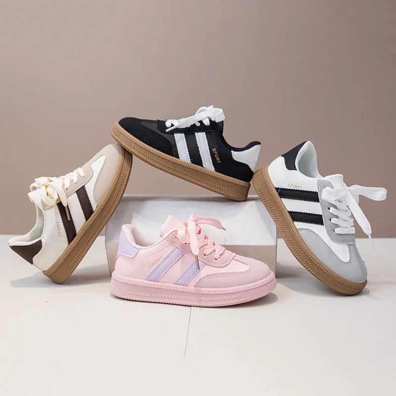 Children's Board Shoes Boys Sneakers 3-18 Years Old Khaki Boys Girls Single Shoes Four Seasons Non-slip Kids De Training Shoes