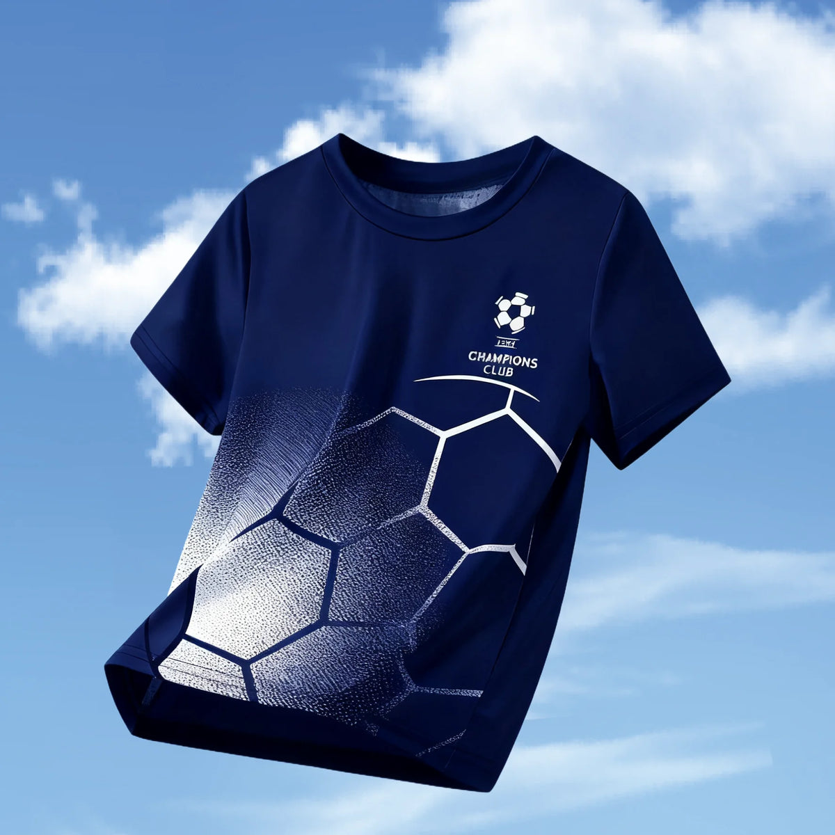 Kids Clothes Football Jersey Short Sleeve T-Shirt Boys Girls Clothes 2-14y Outdoor Quick Drying Soccer Shirt Casual Children Top