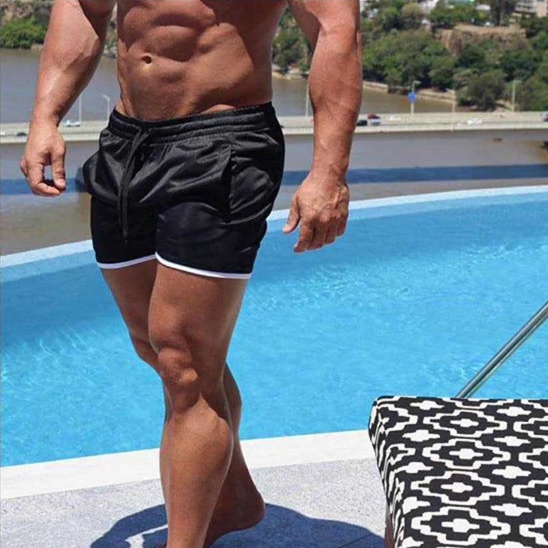 Men Sport Shorts Summer Sportswear Beach Jogging Short Pants Training Shorts Men Basketball Clothing Gym Fitness Running Bottoms