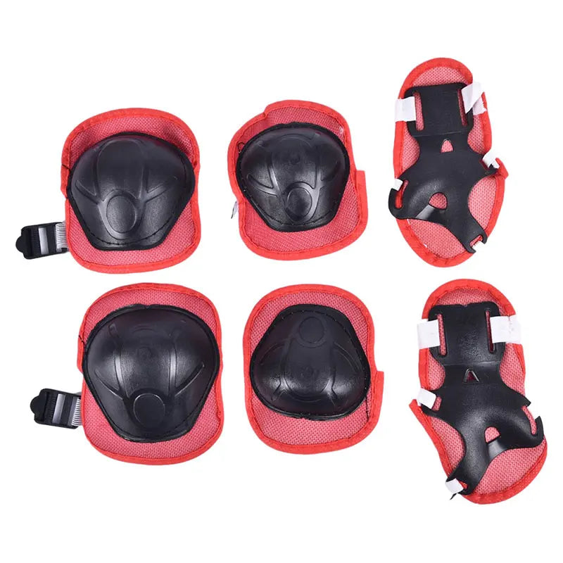 Children's Sports Bicycle Helmet Riding Balance Sliding Bike Hat Protective Set 7-piece Equipment