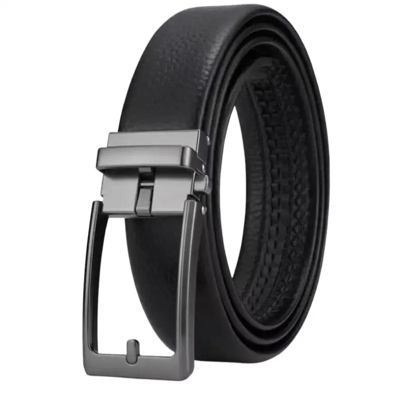 Men's Women's 3.5cm Click Belt With High Quality Alloy Automatic Buckle Unisex Classic Business Belts For Jeans Waist Strap
