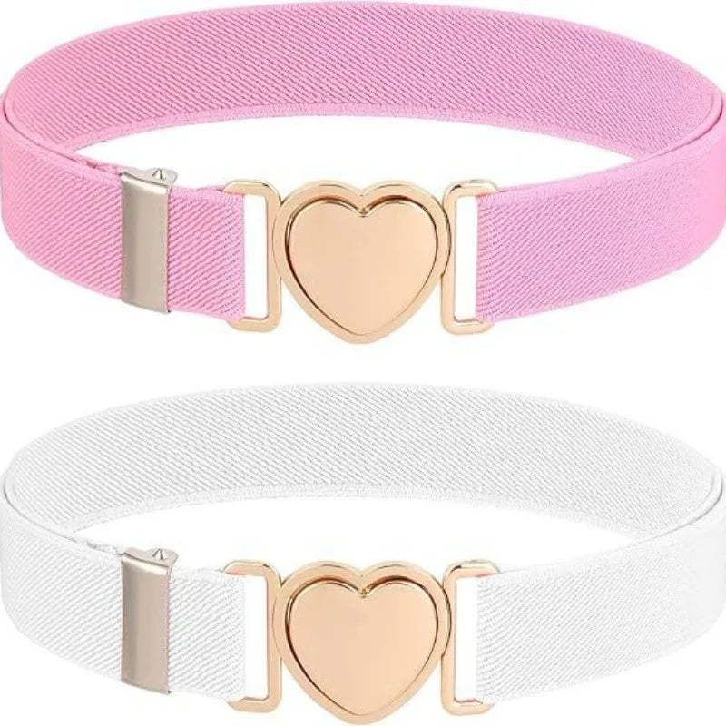 Children's Belt Girls Decoration with Skirt, Elastic Band Adjustable Elastic Youth Belt