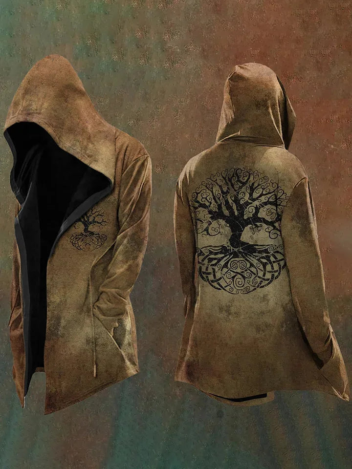 New style hoodie2025Cross-border European and American Style Men's Hoodie Cardigan Tough Guy No Zipper Printed Halloween Hooded