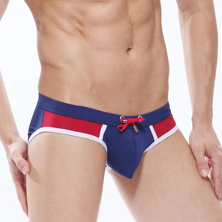 Swimming Shorts Men Swimwear Beach Sexy Bodybuilding Padded Swim Trunks with Inner Lining Mens Board Bathing Suit Hot Swimsuit