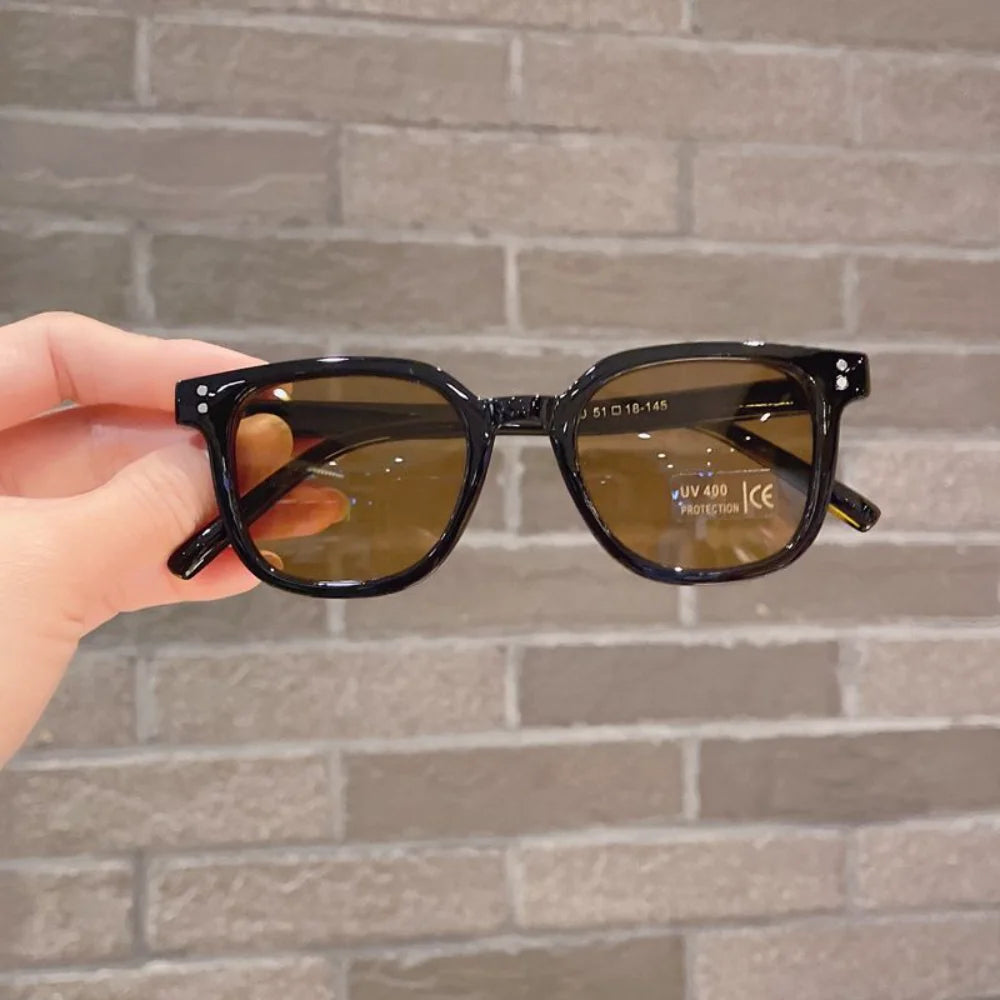 Children'S Colored Sunglasses  Foldable Round Frame Sun Glasses Boys Girls Uv400 Ultraviolet Eyepiece For Ages 2-8 Years Kids
