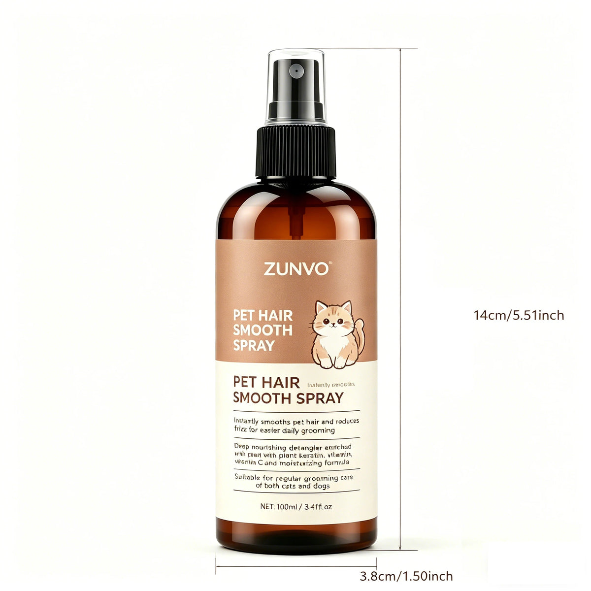 No-Rinse Dry Shampoo For Dogs & Cats, Water-Free Formula For Convenient Pet Cleaning