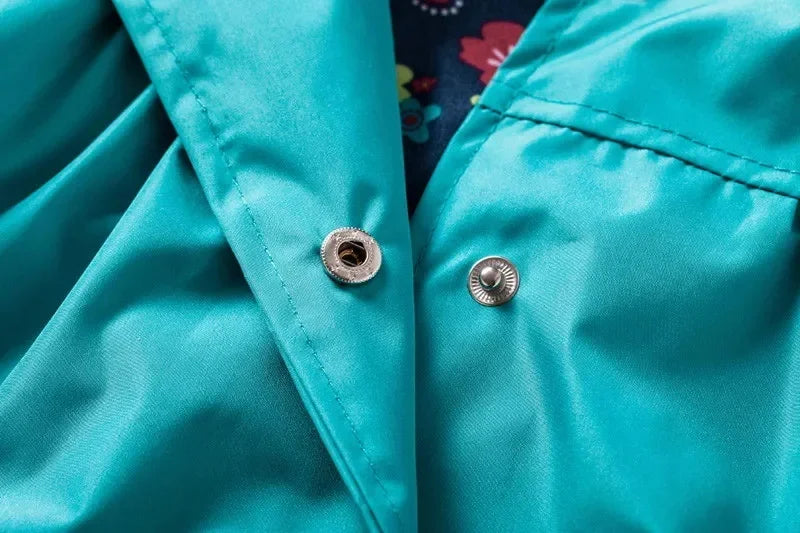 Children's Clothing Coat Hooded Waterproof Jacket Boys Long Sleeve Rainwear For Spring And Autumn Windproof Outdoor Girl Clothes