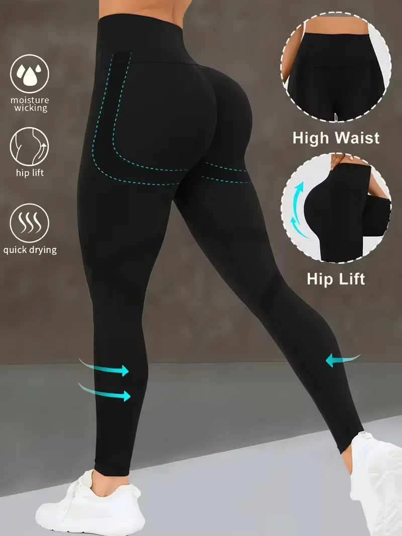 Womens Sports Yoga Leggings High Waisted Butt Lifting Stretchy SweatpanT Ideal for Running Gym Workout Premium Athletic Leggings