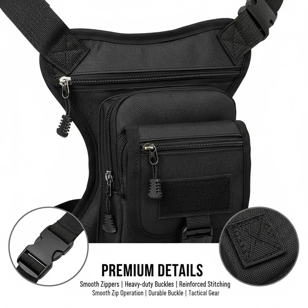 Motorcycle Thigh Bag for Men Women - Drop Leg Bag with Adjustable Strap,Thigh Pack for Riding, Outdoor Sports, and Travel