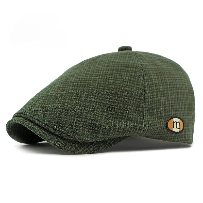 2025 New Hats for Men and Women Wearing British Retro Beret Hat Fashion Casual Berets Caps for Women Solid Color Adjustable Cap